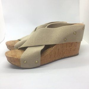 Lucky Brand Size 8M Miller 2 Cork Wedge Platform
